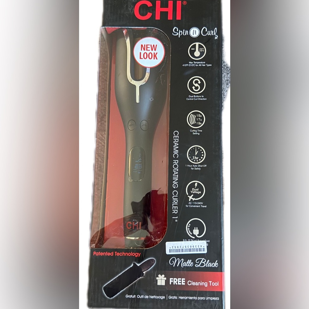 New in box Chi spin and curl mat black